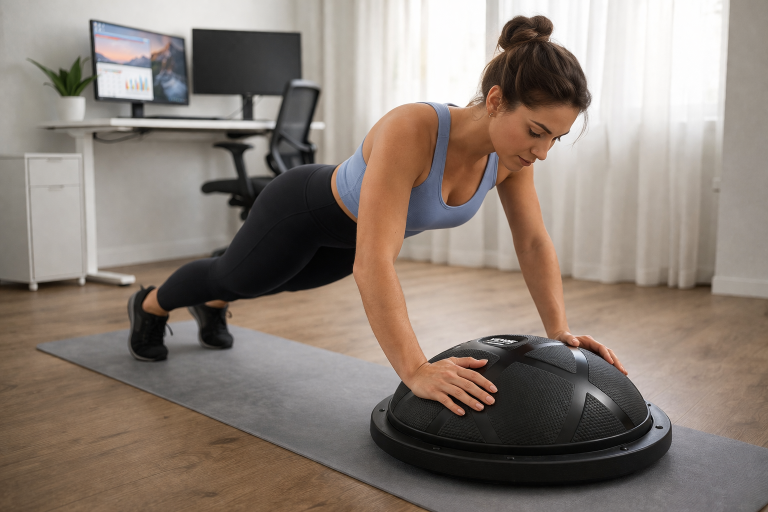 Half Exercise Ball Trainer